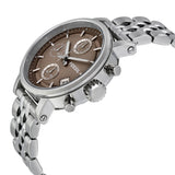 Fossil Boyfriend Chronograph Brown Dial Silver Steel Strap Watch for Women - ES3747 Buy Now By Fossil