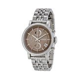 Fossil Boyfriend Chronograph Brown Dial Silver Steel Strap Watch for Women - ES3747 Buy Now By Fossil