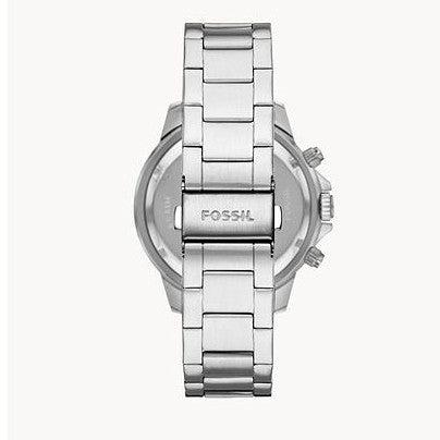 Fossil Bannon Multifunction Chronograph Silver Dial Silver Steel Strap Watch for Men - BQ2490 Buy Now By Fossil