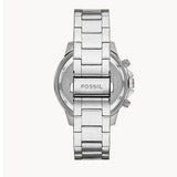 Fossil Bannon Multifunction Chronograph Silver Dial Silver Steel Strap Watch for Men - BQ2490 Buy Now By Fossil