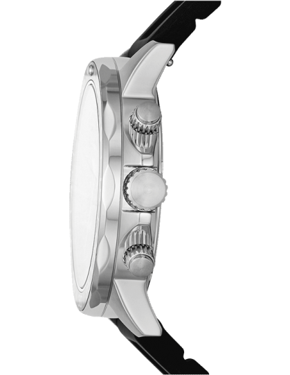 Fossil Bannon Multifunction Black Dial Black Silicone Strap Watch for Men - BQ2494 Buy Now By Fossil