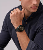 Fossil Bronson Automatic Skeleton Black Dial Black Steel Strap Watch for Men - ME3256 Buy Now By Fossil