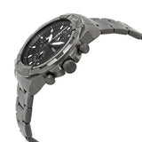 Fossil Bronson Chronograph Black Dial Grey Steel Strap Watch for Men - FS5852 Buy Now By Fossil