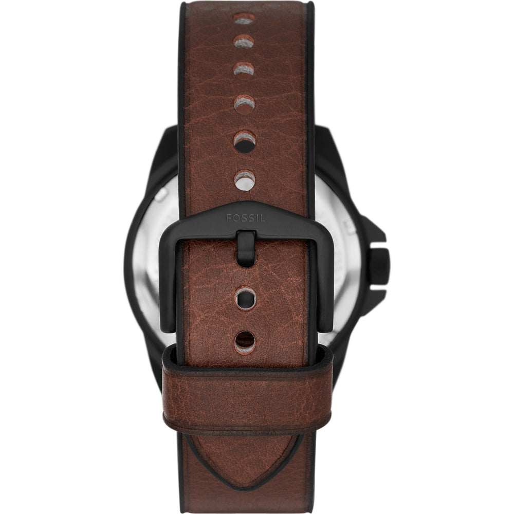 Fossil Nate Chronograph Brown Dial Brown Leather Strap Watch for Men - JR1511 Buy Now By Fossil