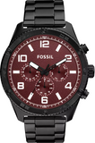 Fossil Brox Multifunction Maroon Dial Black Steel Strap Watch for Women - BQ2803 Buy Now By Fossil