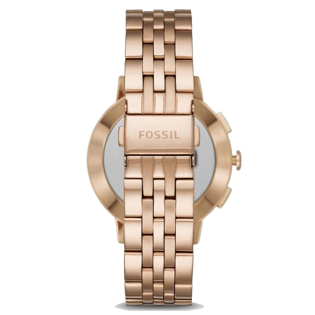 Fossil Carlie Rose Gold Dial Rose Gold Steel Strap Watch for Women - ES4301 Buy Now By Fossil