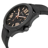 Fossil Cecile Multifunction Black Dial Black Leather Strap Watch for Men - AM4523 Buy Now By Fossil