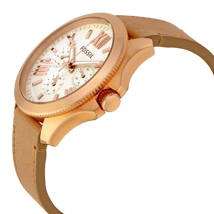Fossil Cecile White Dial Beige Leather Strap Watch for Women - AM4532 Buy Now By Fossil