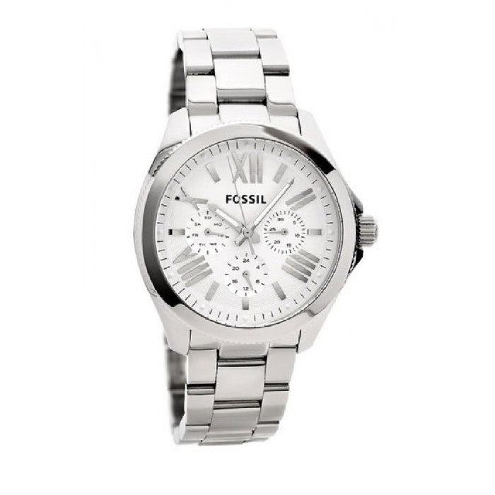 Fossil Cecile Multifunction Silver Dial Silver Steel Strap Watch for Women - AM4509 Buy Now By Fossil