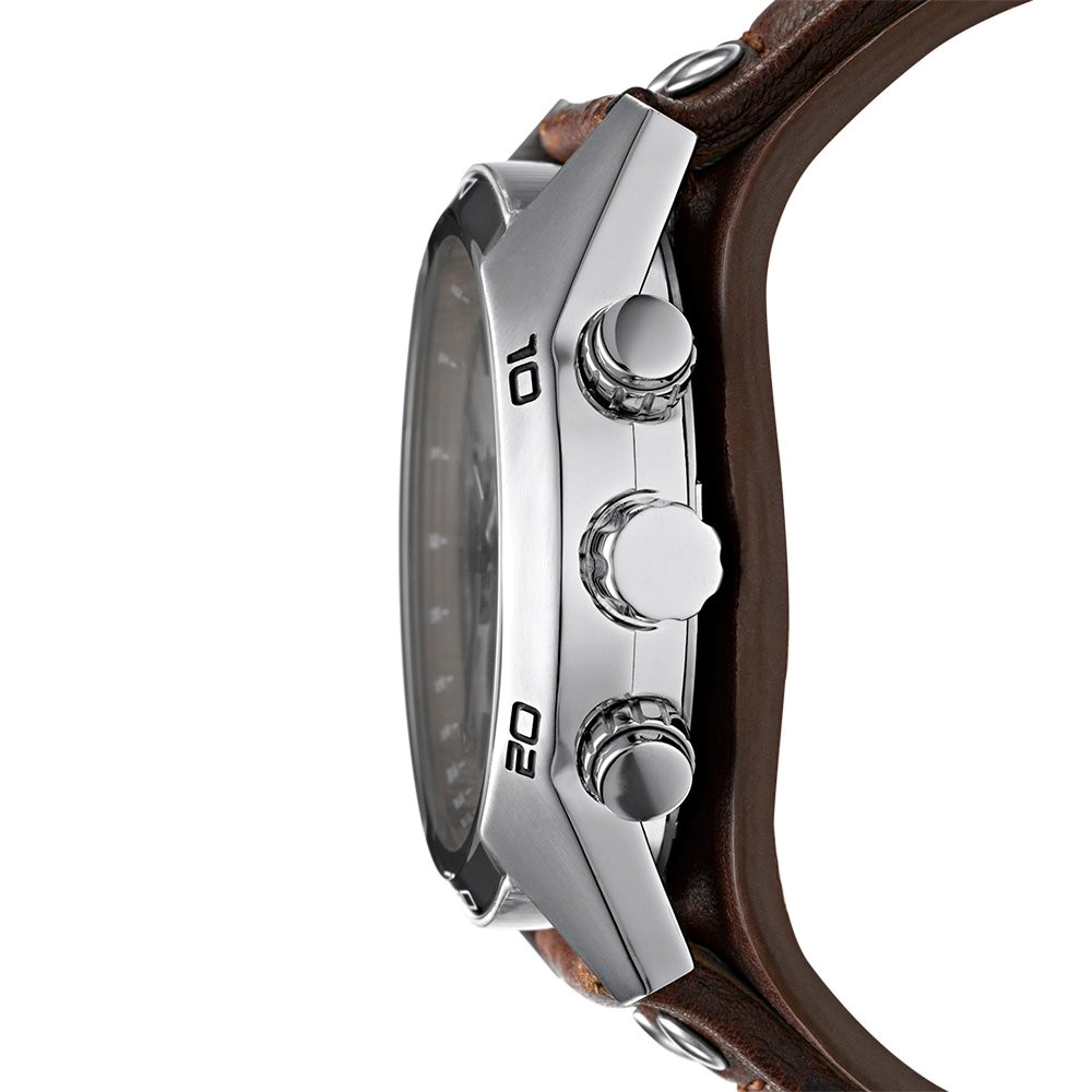 Fossil Coachman Chronograph Silver Dial Brown Leather Strap Watch for Men - CH2565 Buy Now By Fossil