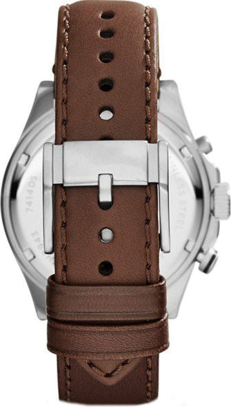 Fossil Wakefield Chronograph White Dial Brown Leather Strap Watch for Men - CH2943 Buy Now By Fossil