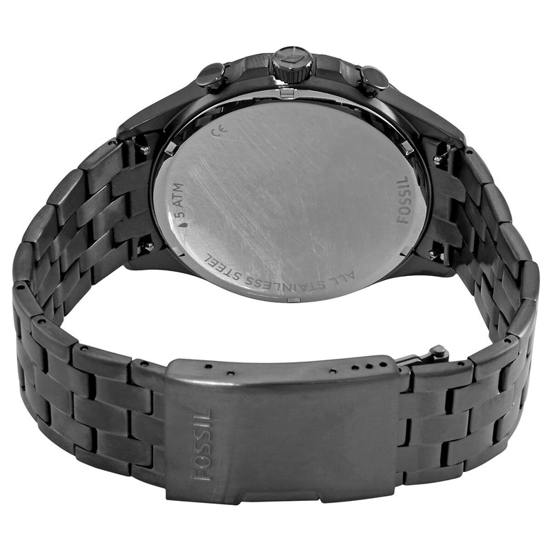 Fossil Forrester Chronograph Black Dial Grey Steel Strap Watch for Men - FS5606 Buy Now By Fossil
