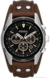 Fossil Coachman Chronograph Black Dial Brown Leather Strap Watch for Men - CH2891 Buy Now By Fossil