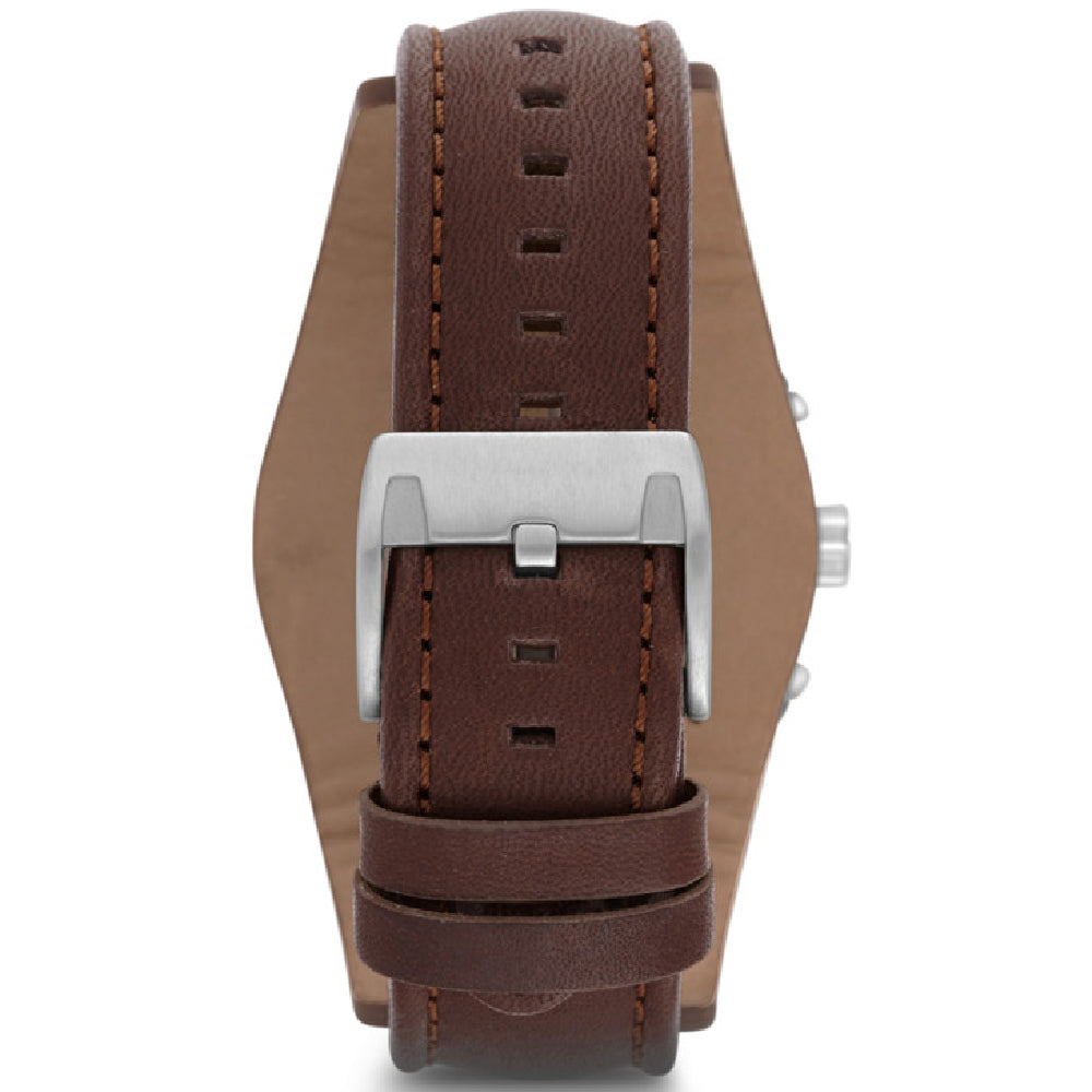 Fossil Coachman Chronograph Black Dial Brown Leather Strap Watch for Men - CH2891 Buy Now By Fossil