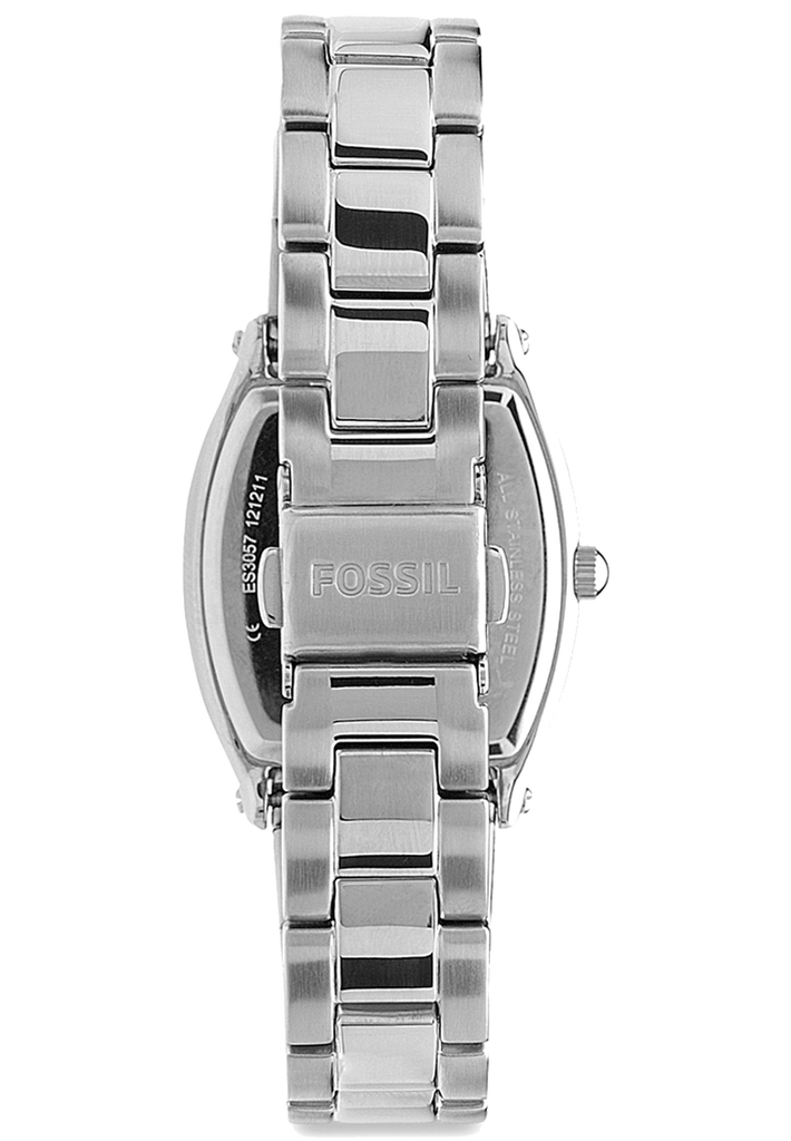 Fossil Wallace Designer Silver Dial Silver Steel Strap Watch for Women - ES3057 Buy Now By Fossil