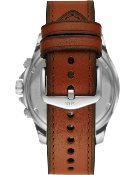 Fossil Dillinger Luggage Chronograph Green Dial Brown Leather Strap Watch for Men - FS5734 Buy Now By Fossil