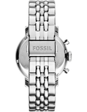 Fossil Boyfriend Chronograph Silver Dial Silver Steel Strap Watch for Women - ES2198 Buy Now By Fossil