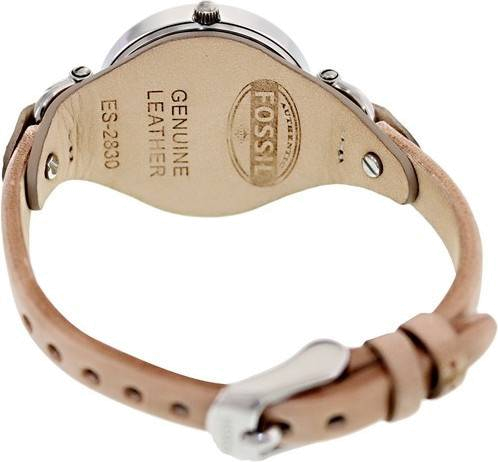 Fossil Georgia Bone Grey Dial Beige Leather Strap Watch for Women - ES2830 Buy Now By Fossil