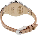 Fossil Georgia Bone Grey Dial Beige Leather Strap Watch for Women - ES2830 Buy Now By Fossil