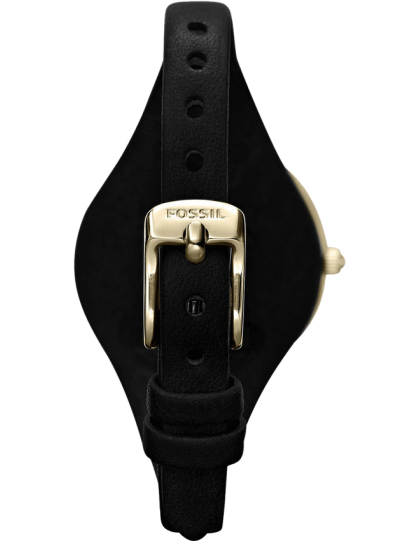 Fossil Georgia Black Dial Black Leather Strap Watch for Women - ES3148 Buy Now By Fossil