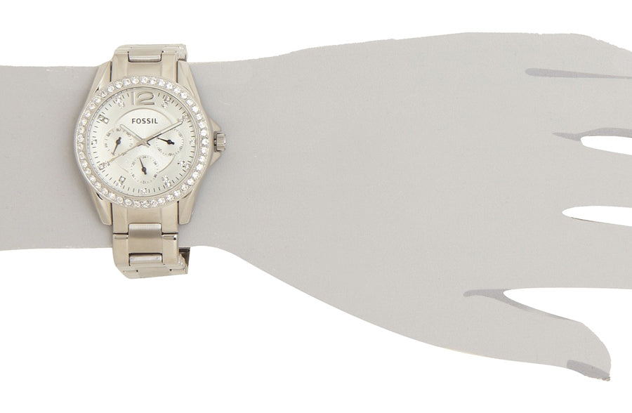 Fossil Riley Multifunction Silver Dial Silver Steel Strap Watch for Women - ES3202 Buy Now By Fossil