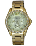 Fossil Riley Gold Dial Gold Steel Strap Watch for Women - ES3203 Buy Now By Fossil