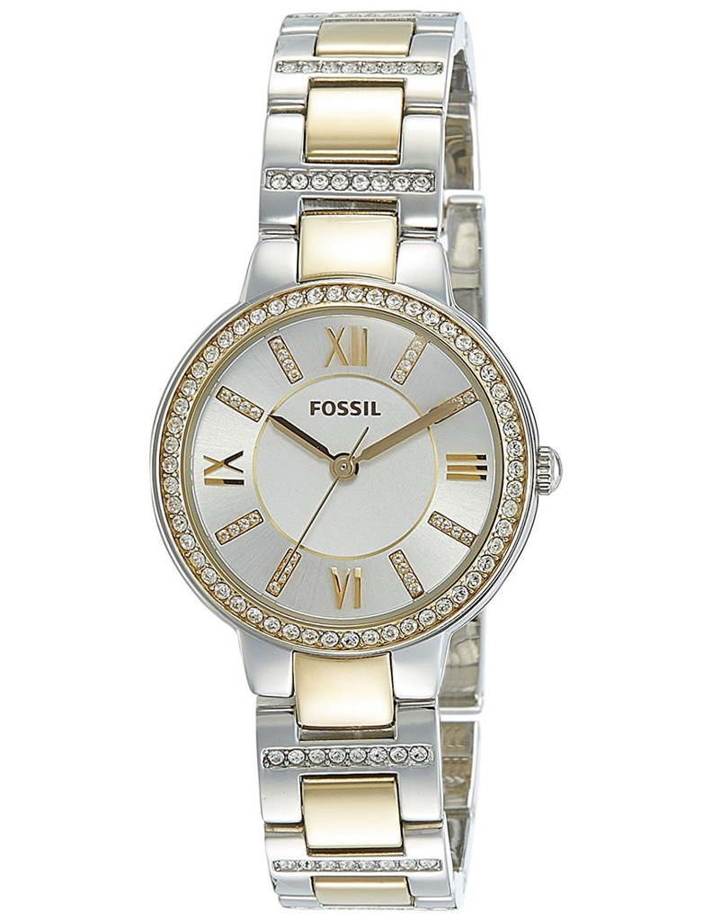Fossil Virginia Silver Dial Two Tone Steel Strap Watch for Women - ES3503 Buy Now By Fossil