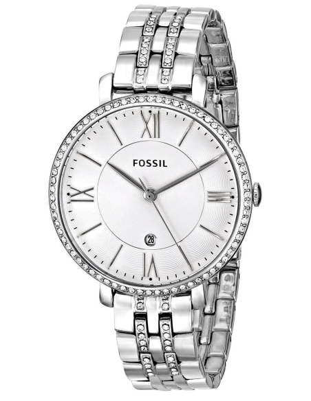 Fossil Jacqueline White Dial Silver Steel Strap Watch for Women - ES3545 Buy Now By Fossil