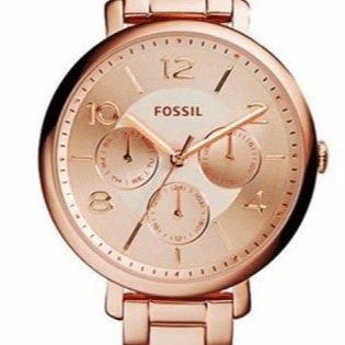 Fossil Jacqueline Rose Gold Dial Rose Gold Steel Strap Watch for Women - ES3665 Buy Now By Fossil
