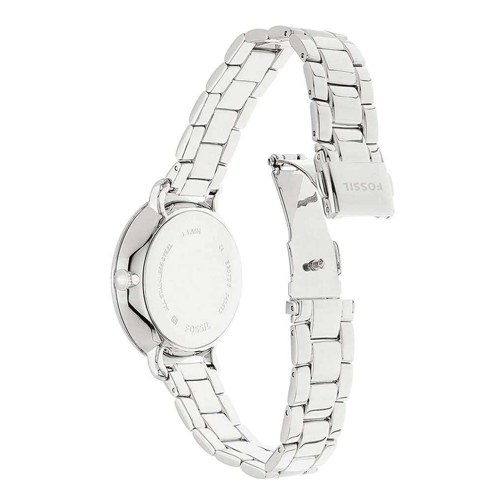 Fossil Jacqueline Multifunction White Dial Silver Steel Strap Watch for Women - ES3738 Buy Now By Fossil