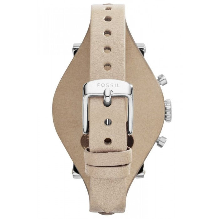 Fossil Boyfriend White Dial Beige Leather Strap Watch for Women - ES3811 Buy Now By Fossil