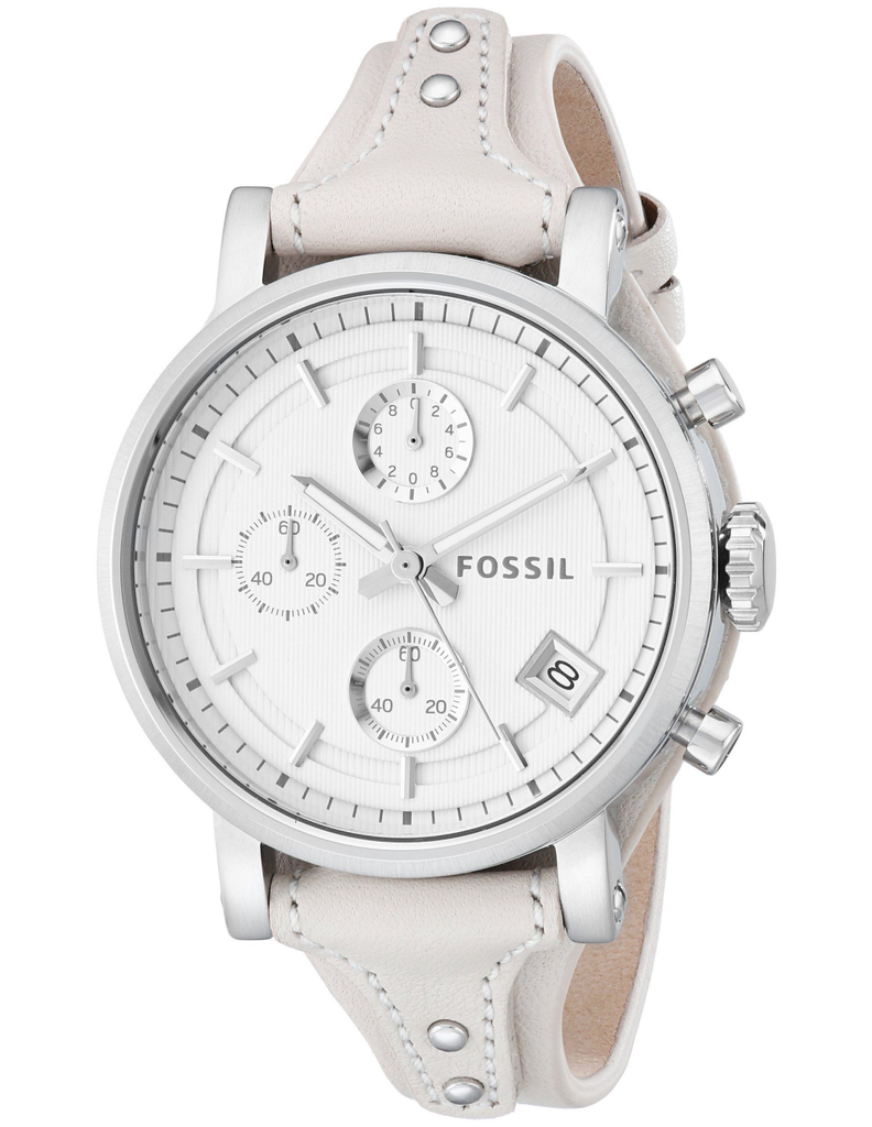 Fossil Boyfriend White Dial Beige Leather Strap Watch for Women - ES3811 Buy Now By Fossil