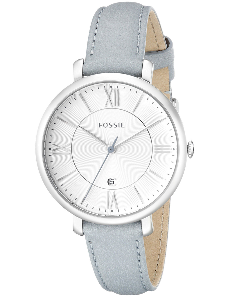 Fossil Jacqueline White Dial Light Blue Leather Strap Watch for Women - ES3821 Buy Now By Fossil