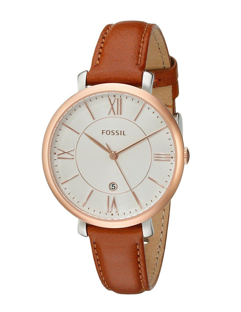 Fossil Jacqueline White Dial Brown Leather Strap Watch for Women - ES3842 Buy Now By Fossil