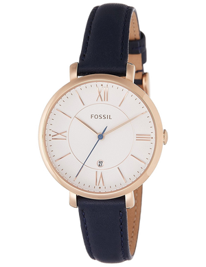 Fossil Jacqueline White Dial Blue Leather Strap Watch for Women - ES3843 Buy Now By Fossil
