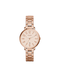 Fossil Jacqueline Rose Gold Dial Rose Gold Steel Strap Watch for Women - ES3970 Buy Now By Fossil