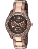 Fossil Stella Multifunction Brown Dial Two Tone Steel Strap Watch for Women - ES4079 Buy Now By Fossil