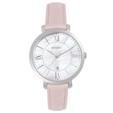 Fossil Jacqueline Blush Mother of Pearl Dial Pink Leather Strap Watch for Women - ES4151 Buy Now By Fossil