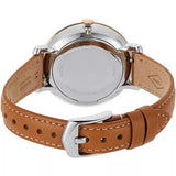 Fossil Tailor Date-Day Quartz Blue Dial Brown Leather Strap Watch for Women - ES4257 Buy Now By Fossil