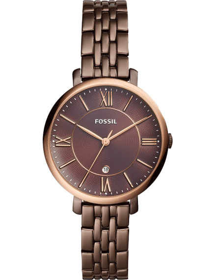 Fossil Jacqueline Brown Dial Brown Steel Strap Watch for Women - ES4275 Buy Now By Fossil