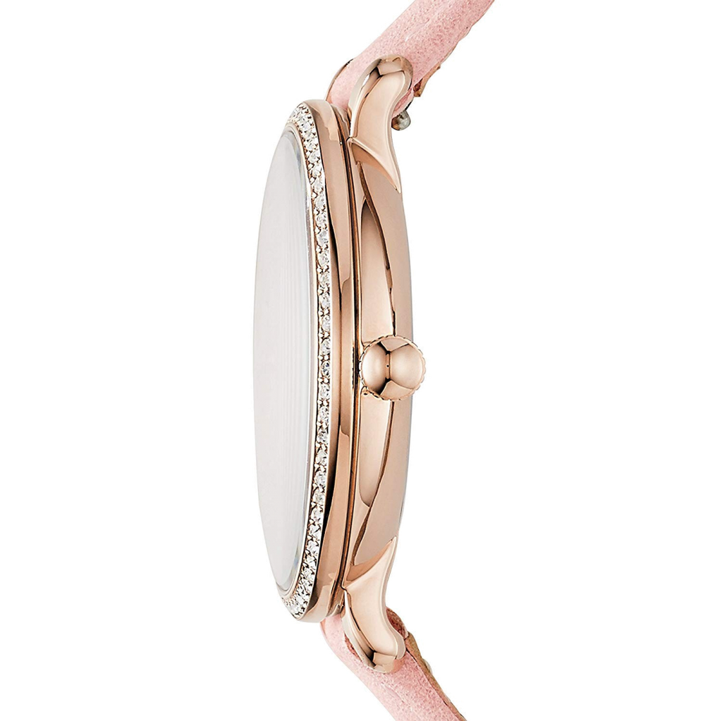 Fossil Jacqueline White Dial Pink Leather Strap Watch for Women - ES4303 Buy Now By Fossil