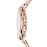 Fossil Jacqueline White Dial Pink Leather Strap Watch for Women - ES4303 Buy Now By Fossil