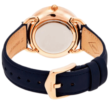 Fossil Tailor White Dial Blue Leather Strap Watch for Women - ES4394 Buy Now By Fossil