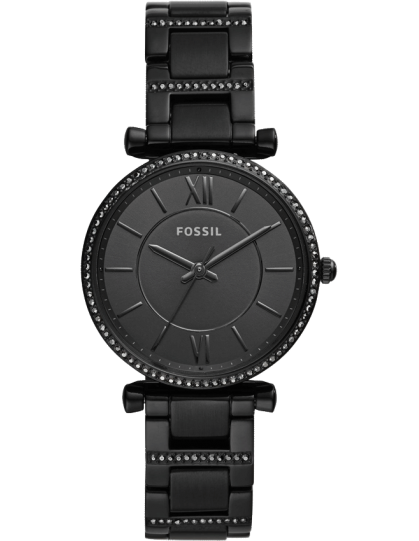 Fossil Carlie Black Dial Black Steel Strap Watch for Women - ES4488 Buy Now By Fossil