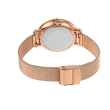 Fossil Jacqueline Quartz Rose Gold Dial Rose Gold Mesh Strap Watch for Women - ES4628 Buy Now By Fossil