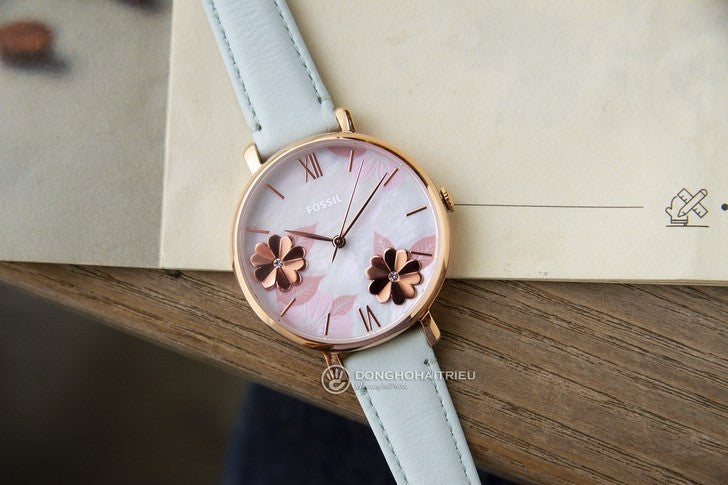 Fossil Jacqueline Multi Colored Dial Blue Leather Strap Watch for Women - ES4813 Buy Now By Fossil