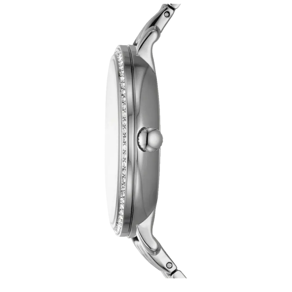 Fossil Jacqueline Multifunction Moonphase White Dial Silver Steel Strap Watch for Women - ES5164 Buy Now By Fossil