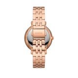 Fossil Jacqueline Analog Moonphase Mother of Pearl White Dial Rose Gold Steel Strap Watch for Women - ES5165 Buy Now By Fossil