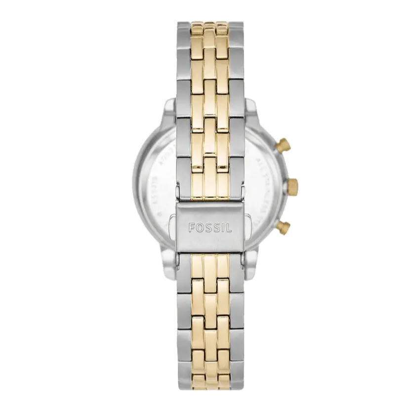 Fossil Neutra Chronograph Mother of Pearl White Dial Two Tone Steel Strap Watch for Women - ES5216 Buy Now By Fossil
