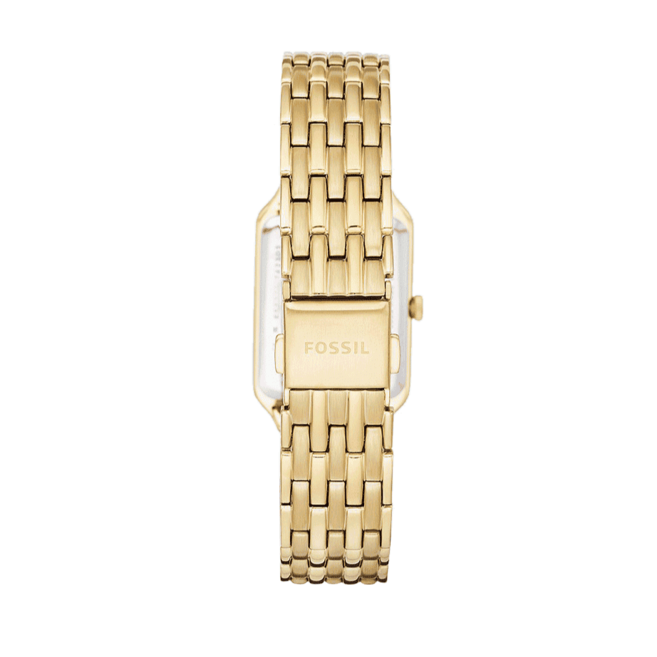 Fossil Raquel Three Hand Date White Dial Gold Steel Strap Watch For Women - ES5220 Buy Now By Fossil
